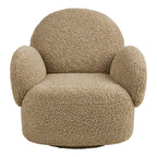 Messina Lounge Chair with swivel function — Light Brown