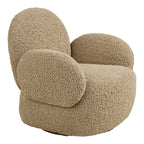 Messina Lounge Chair with swivel function — Light Brown