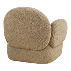 Messina Lounge Chair with swivel function — Light Brown
