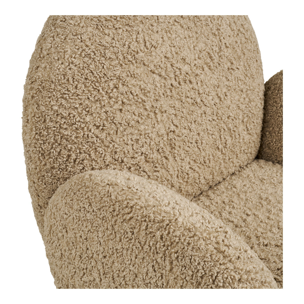 Messina Lounge Chair with swivel function — Light Brown