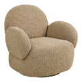 Messina Lounge Chair with swivel function — Light Brown