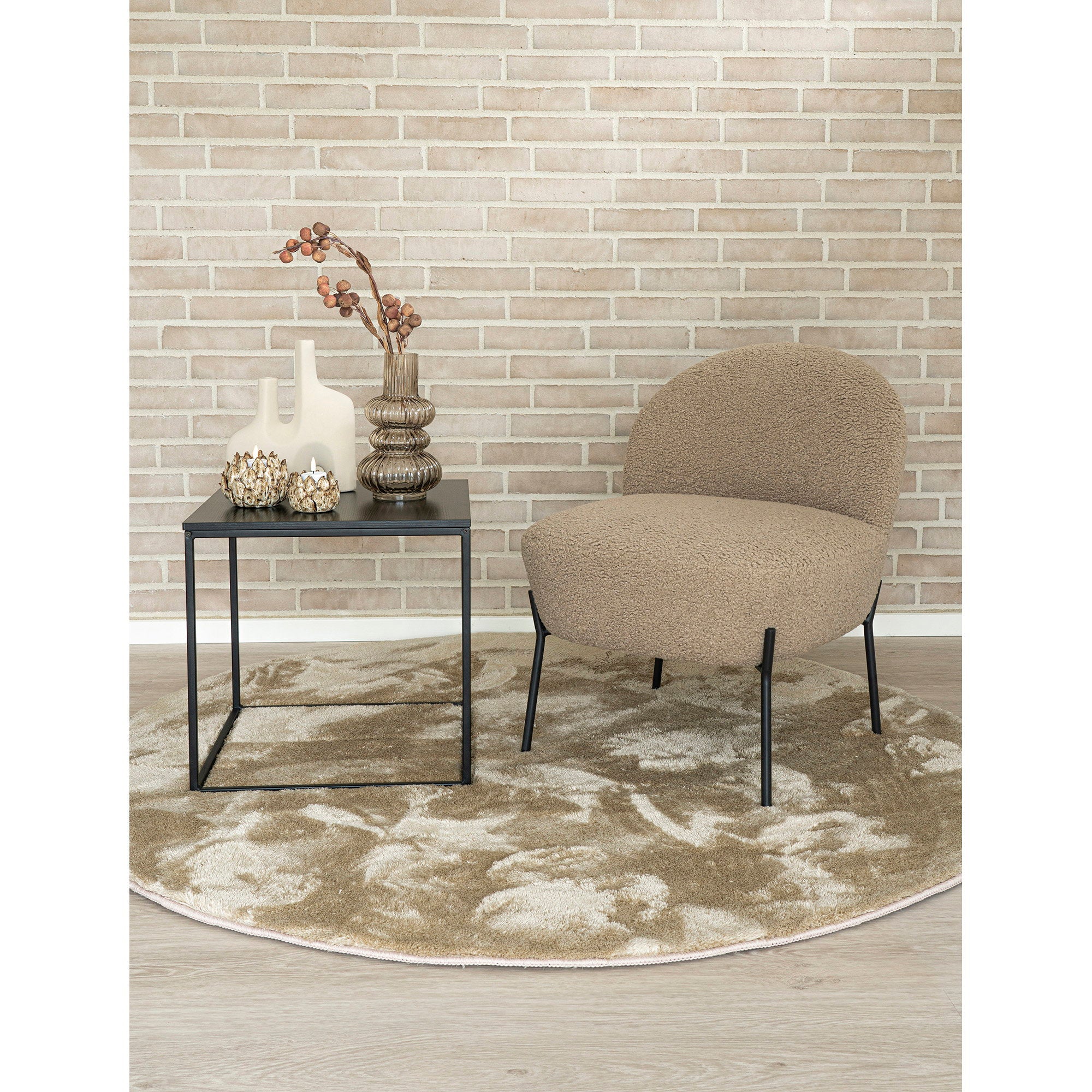 Merida Lounge Chair — Grey-brown