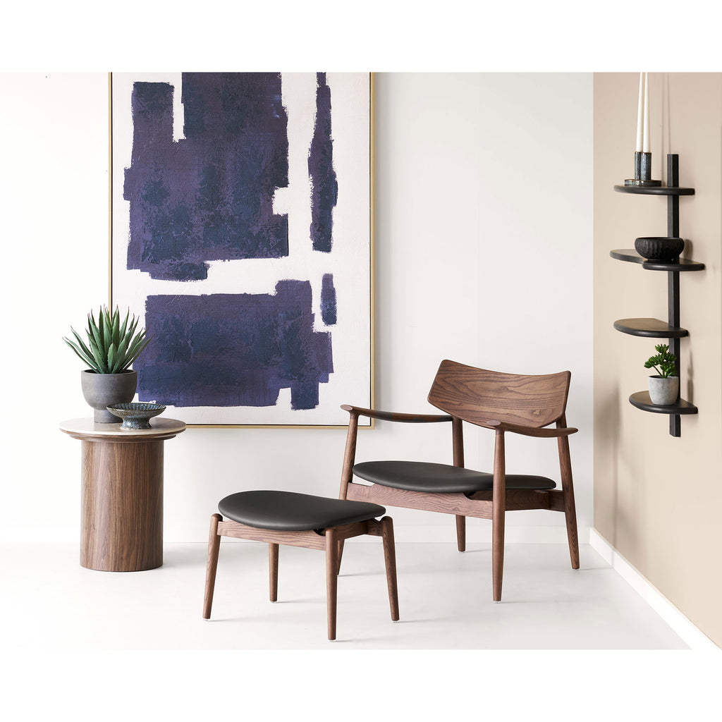Olvera Lounge Chair — Dark brown / Black
