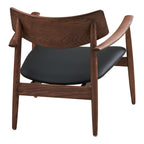 Olvera Lounge Chair — Dark brown / Black