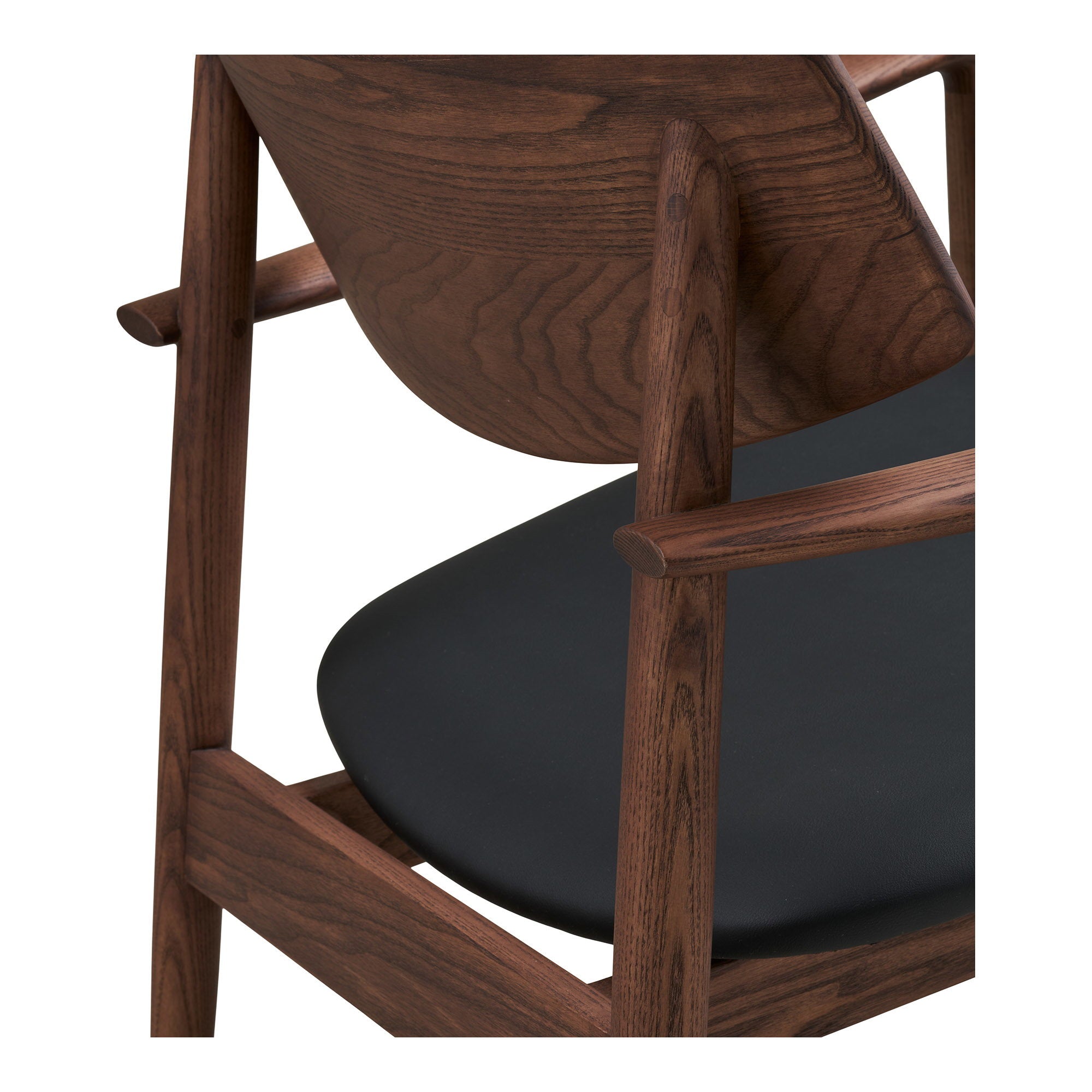 Olvera Lounge Chair — Dark brown / Black