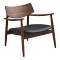 Olvera Lounge Chair — Dark brown / Black
