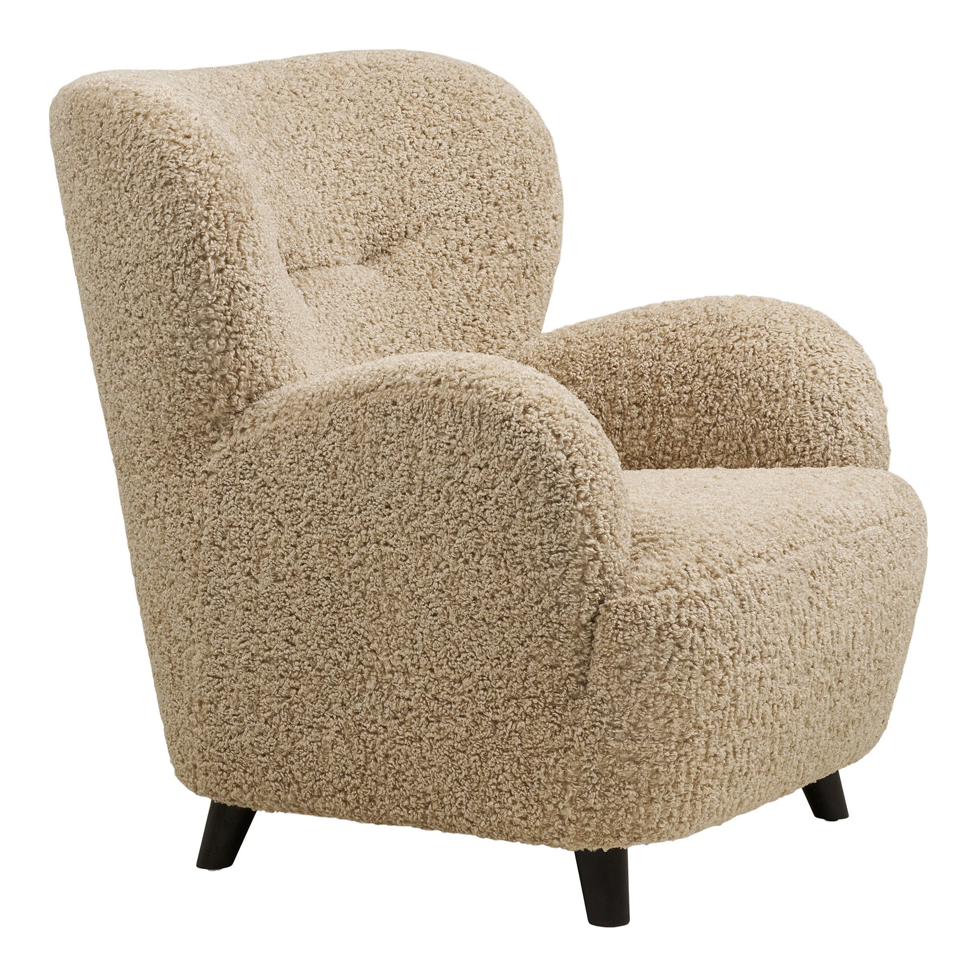 Lunaro Lounge Chair — Light Brown