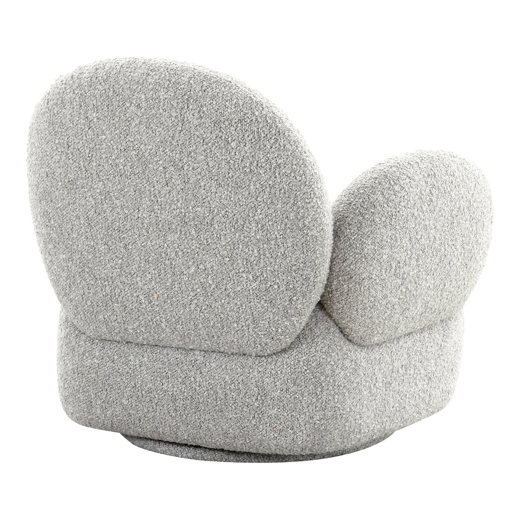 Messina Lounge Chair with swivel function — Light Grey