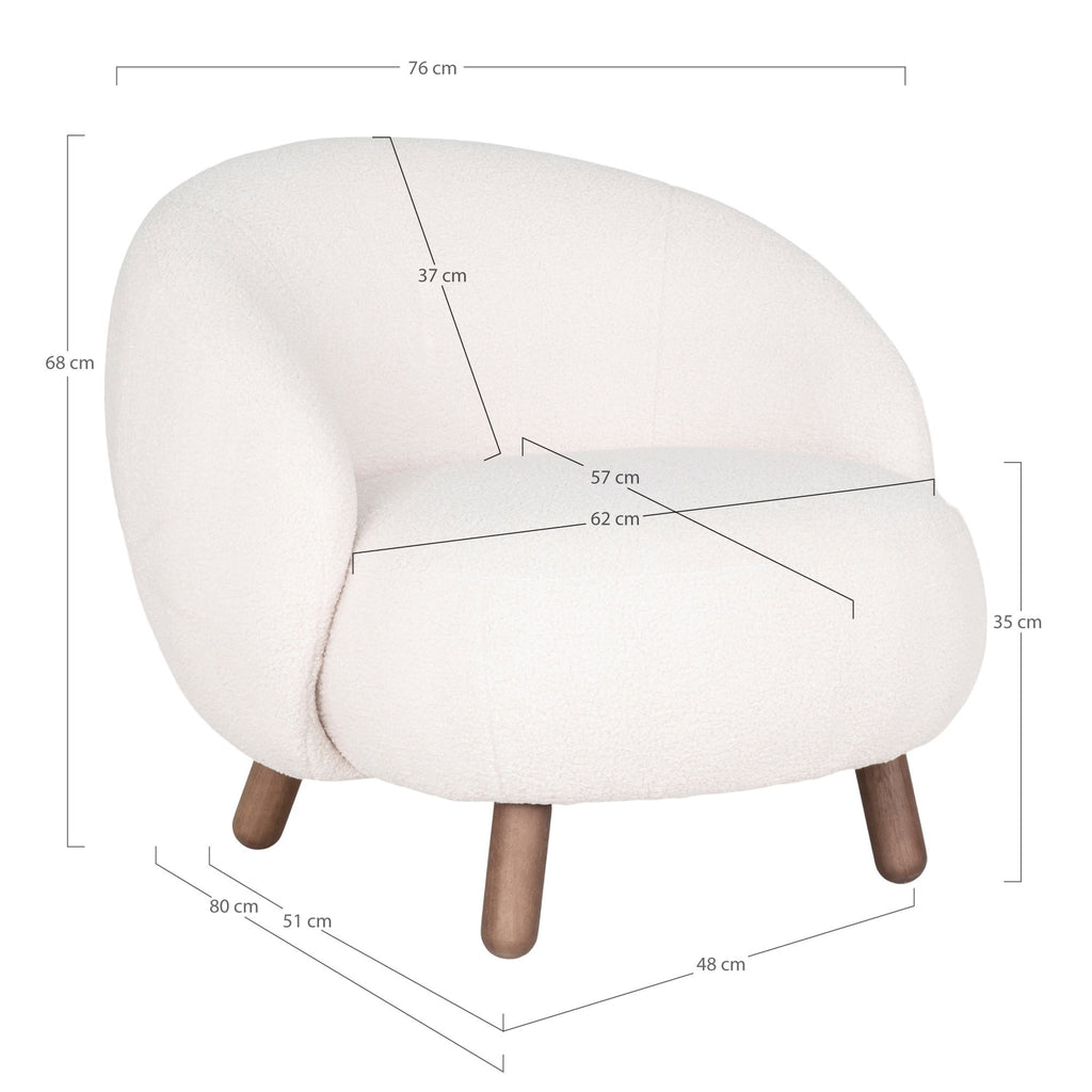 Savona Lounge Chair — White