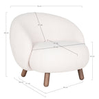 Savona Lounge Chair — White