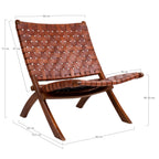 Perugia Folding Chair — Brown