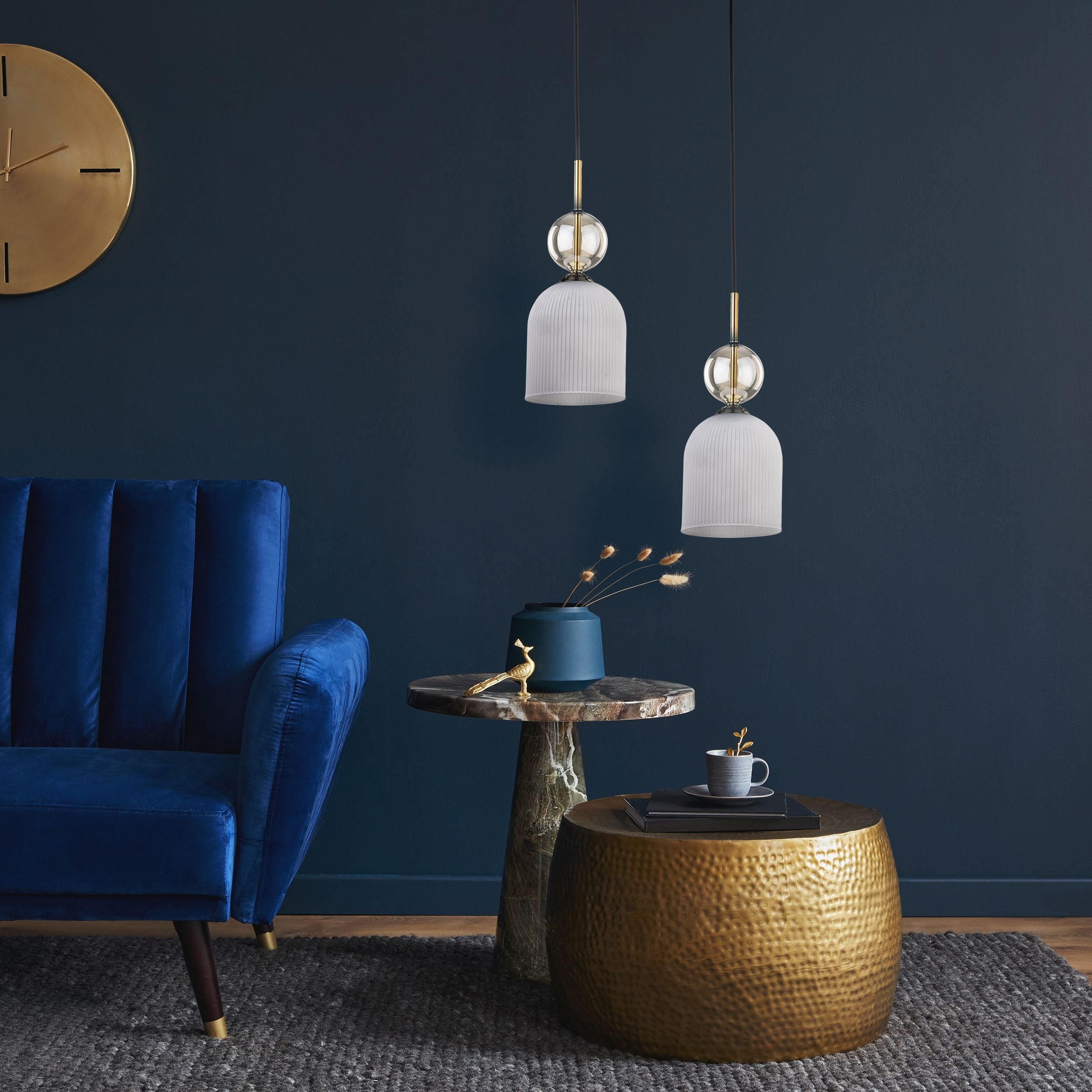 SOPHIA Black Golden Pendant Light – Glamour 1xE14