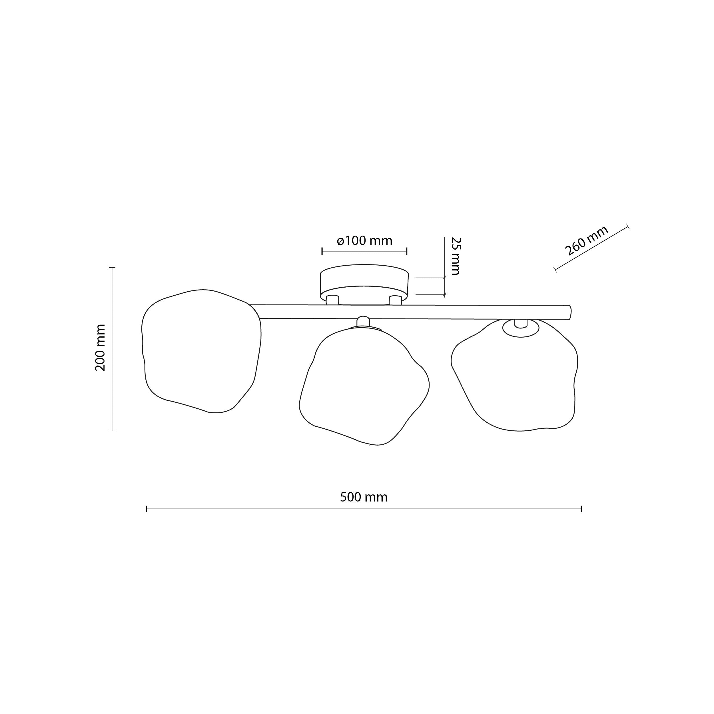 LAVA Ceiling Light 3xG9 – Modern
