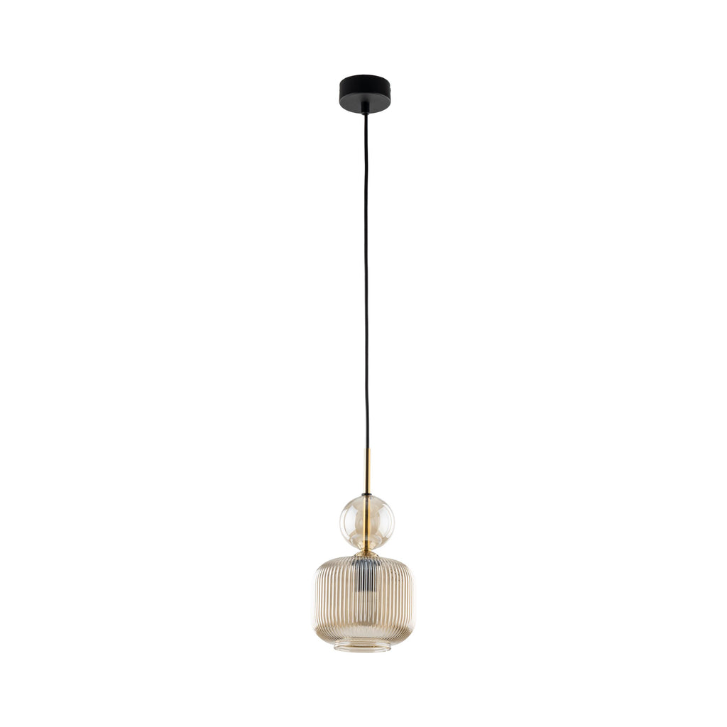 SOPHIA Black Cognac Pendant Light – Glamour 1xE14