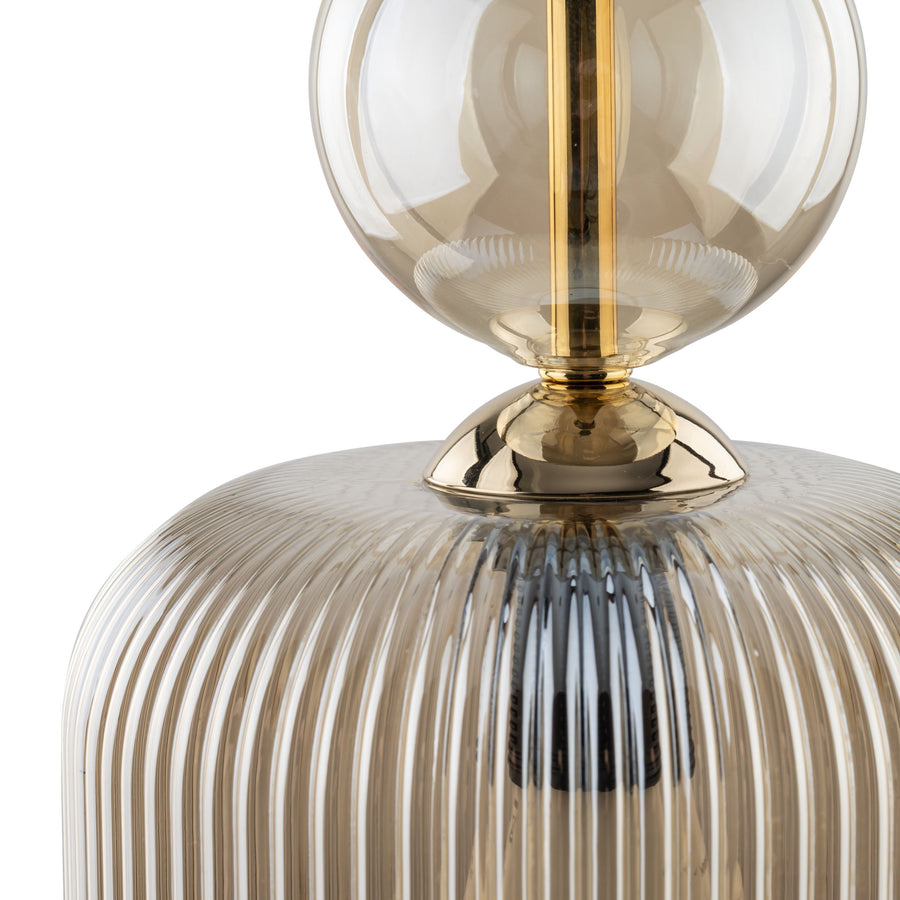 SOPHIA Black Cognac Pendant Light – Glamour 1xE14