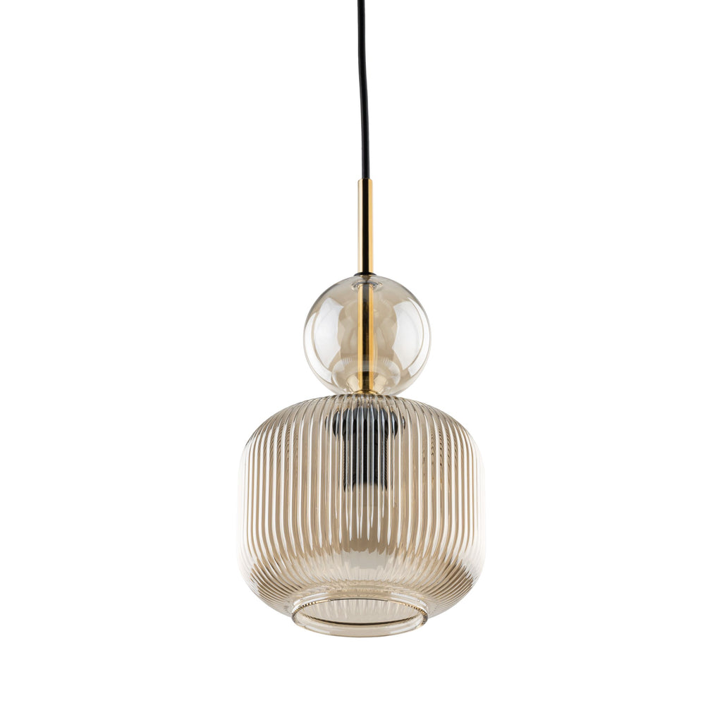 SOPHIA Black Cognac Pendant Light – Glamour 1xE14