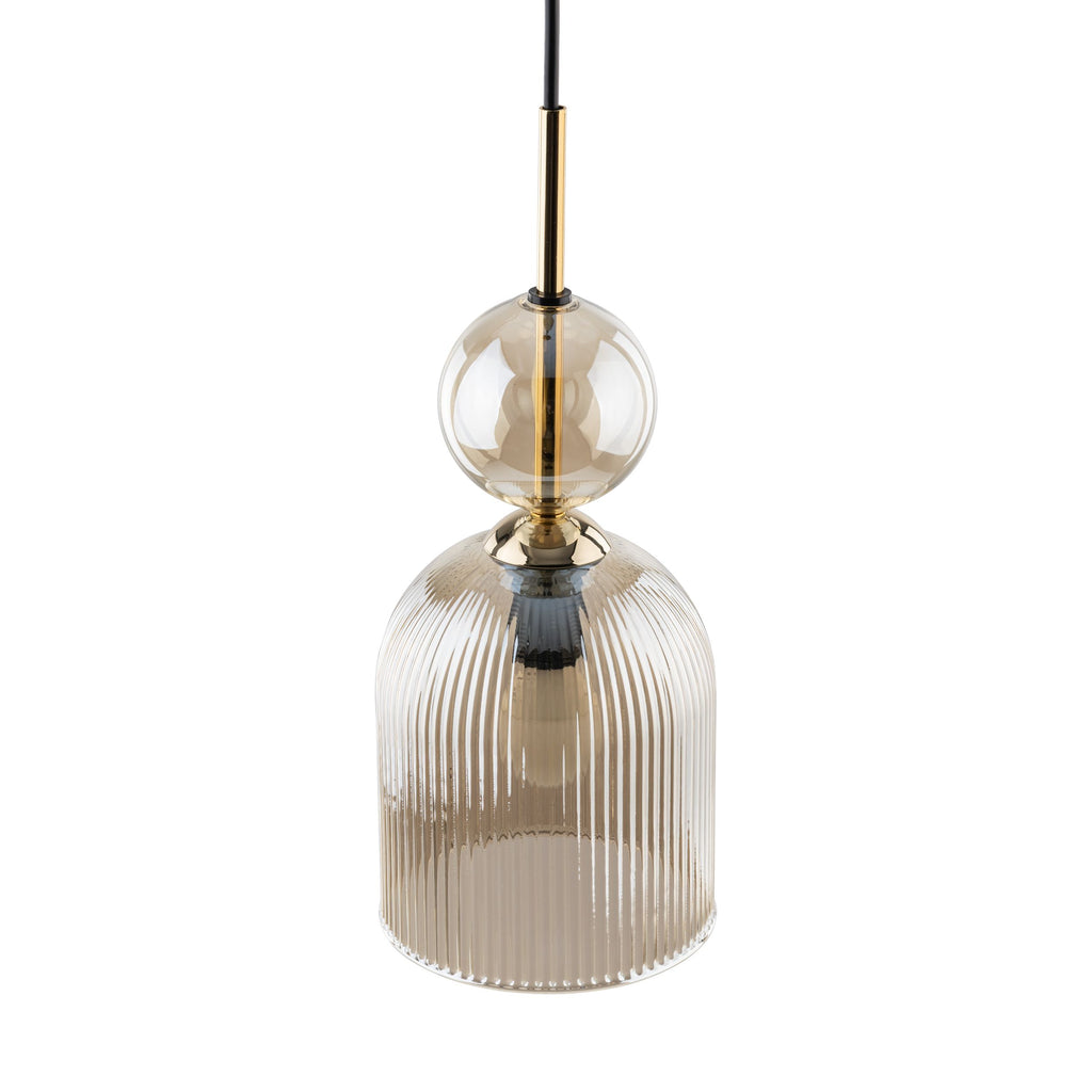 SOPHIA Amber Black Pendant Light – Glamour 1xE14