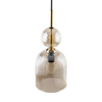 SOPHIA Amber Black Pendant Light – Glamour 1xE14