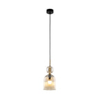 SOPHIA Amber Black Pendant Light – Glamour 1xE14