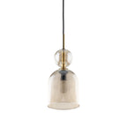 SOPHIA Amber Black Pendant Light – Glamour 1xE14