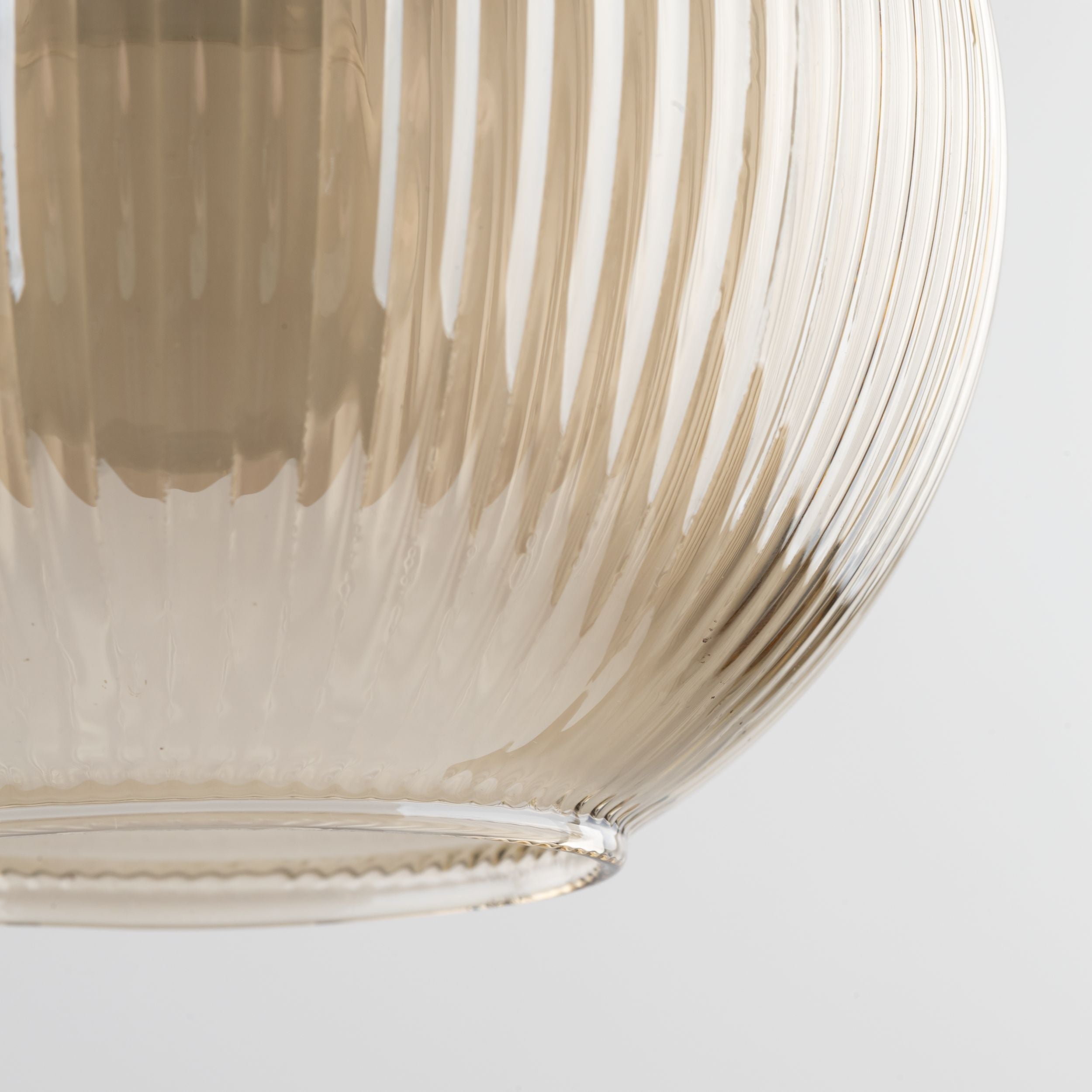 SOPHIA Amber Black Pendant Light – Glamour Clear Glass 1xE14