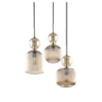 SOPHIA Black Cognac Pendant Chandelier – Glamour 3xE14