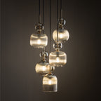 SOPHIA Black Cognac Pendant Chandelier – Glamour 5xE14
