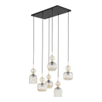 SOPHIA Black Gold Industrial Chandelier – Modern 6xE14