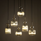 SOPHIA Black Gold Industrial Chandelier – Modern 6xE14