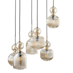 SOPHIA Black Gold Industrial Chandelier – Modern 6xE14