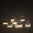 SOPHIA Black Cognac Pendant Chandelier – Glamour 8xE14