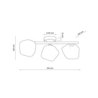 LAVA Ceiling Light 3xG9 – Modern