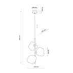 LAVA Pendant Chandelier 3xG9 – Modern