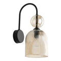 SOPHIA Black Cognac Wall Sconce