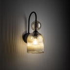 SOPHIA Black Cognac Wall Sconce