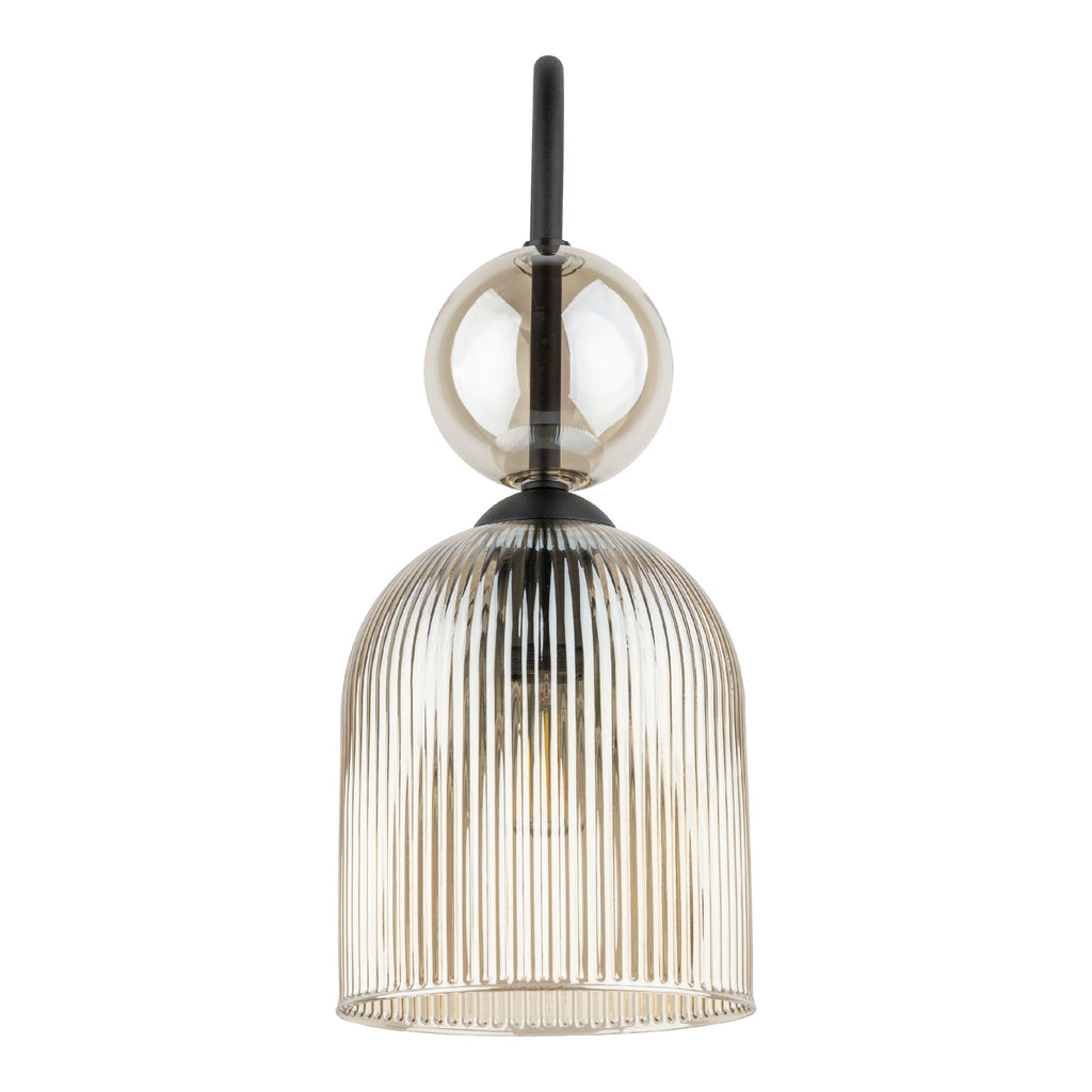 SOPHIA Black Cognac Wall Sconce