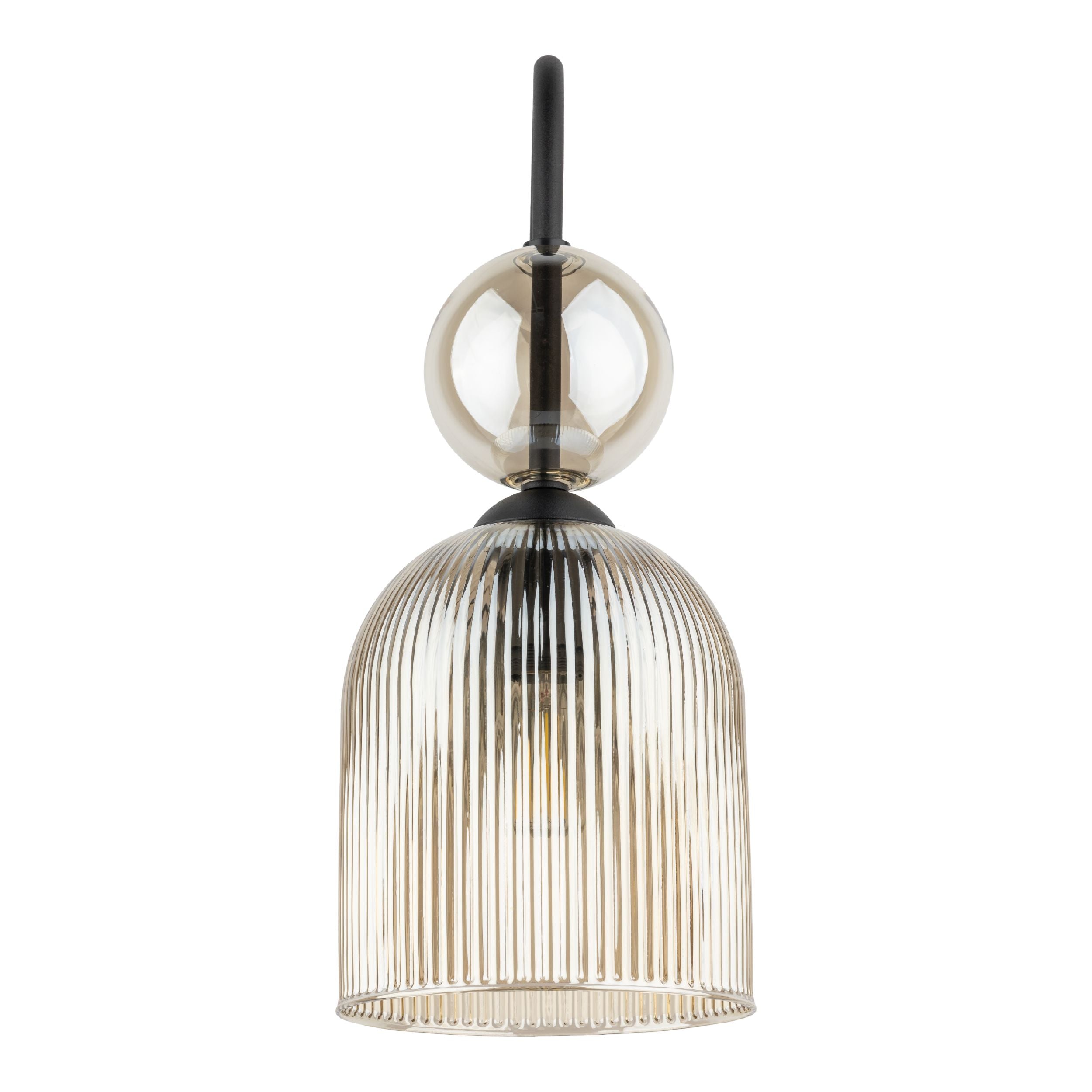 SOPHIA Black Cognac Wall Sconce