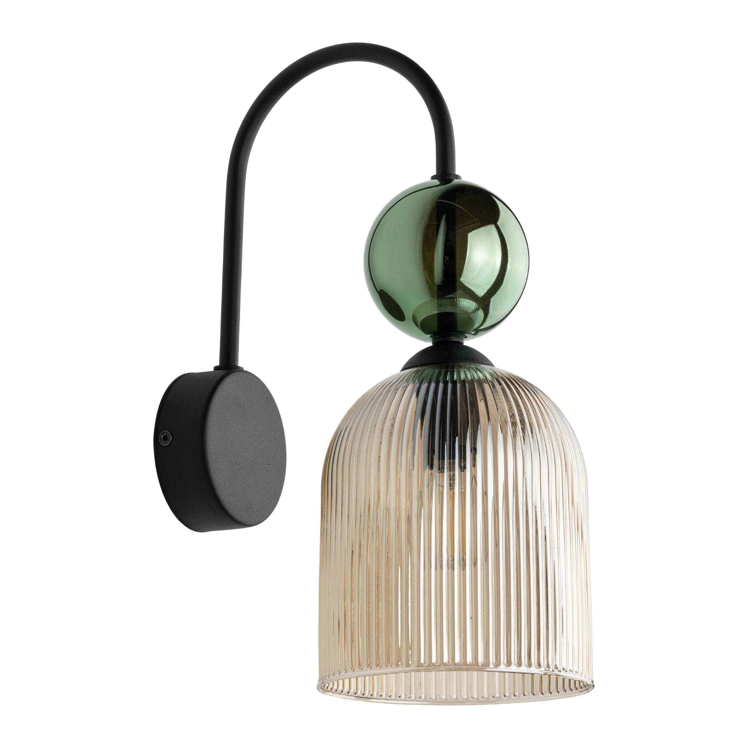 SOPHIA Green Cognac Wall Sconce