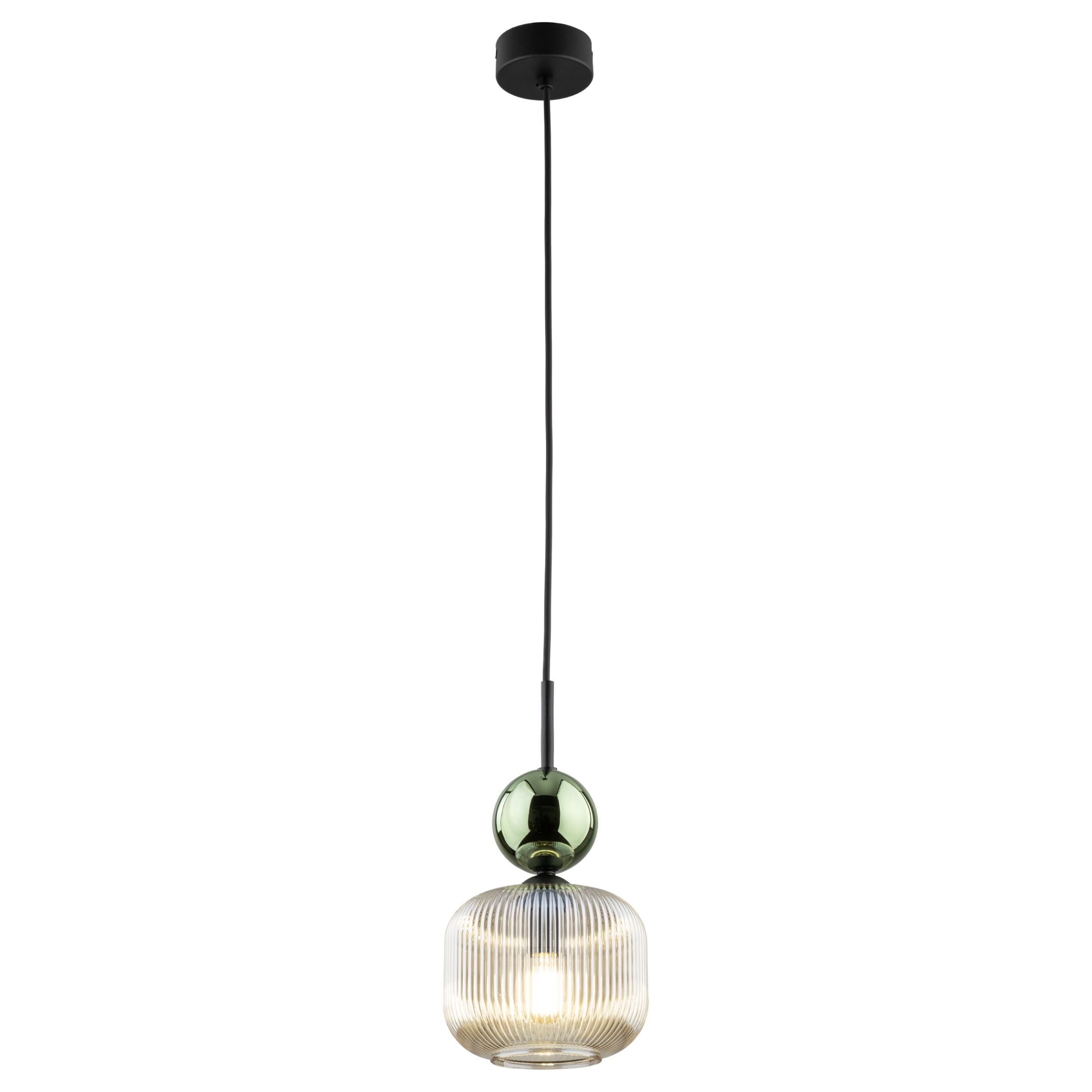 SOPHIA Green Cognac Pendant Light – Glamour 1xE14