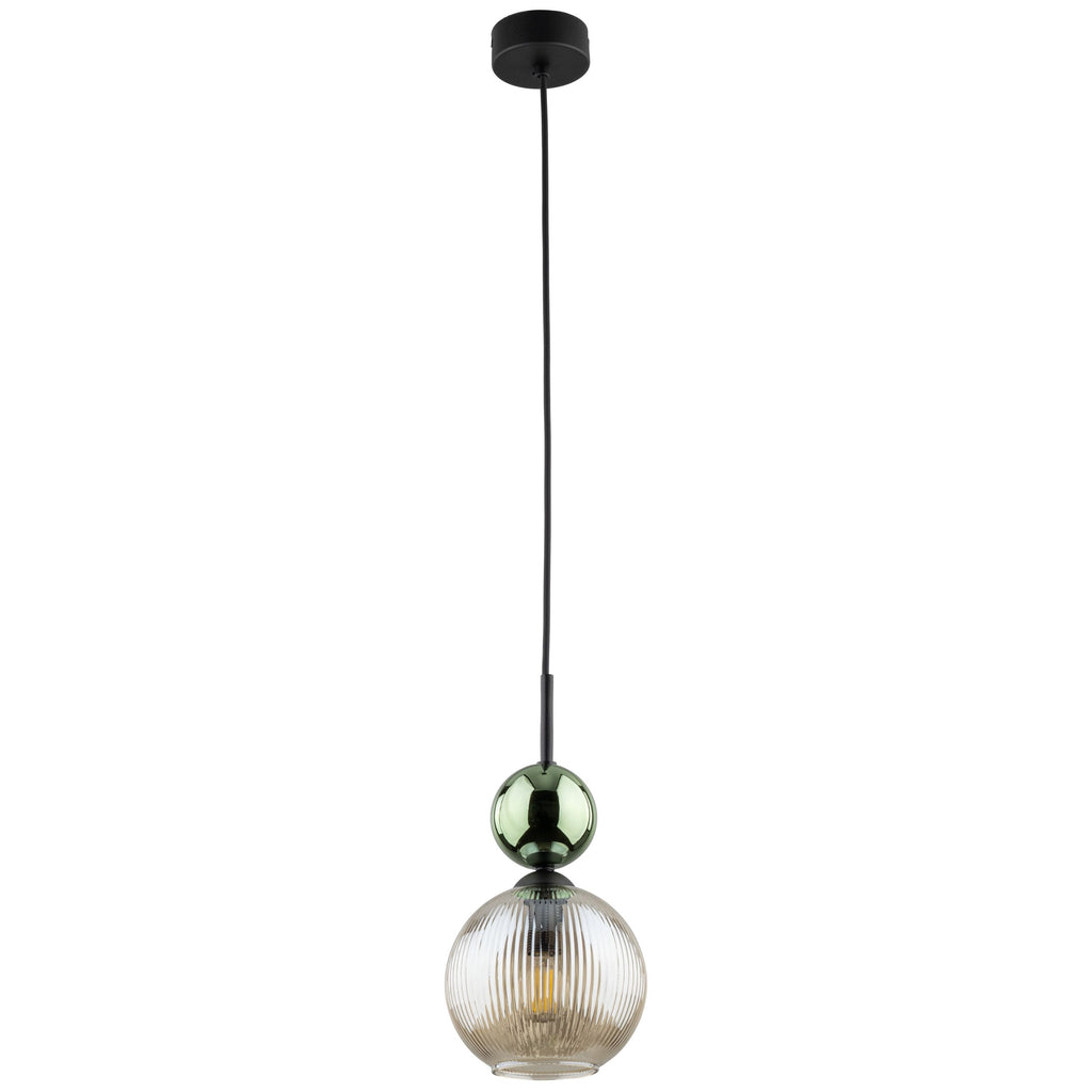 SOPHIA Green Cognac Pendant Light – Glamour 1xE14 B