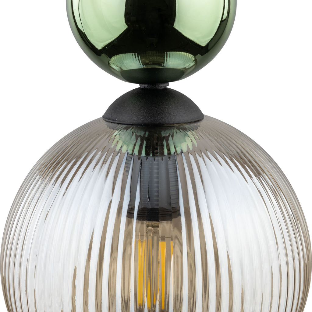 SOPHIA Green Cognac Pendant Light – Glamour 1xE14 B