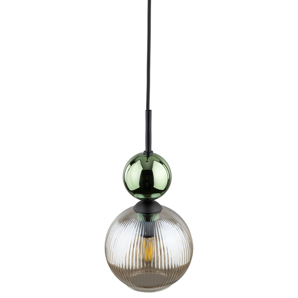 SOPHIA Green Cognac Pendant Light – Glamour 1xE14 B