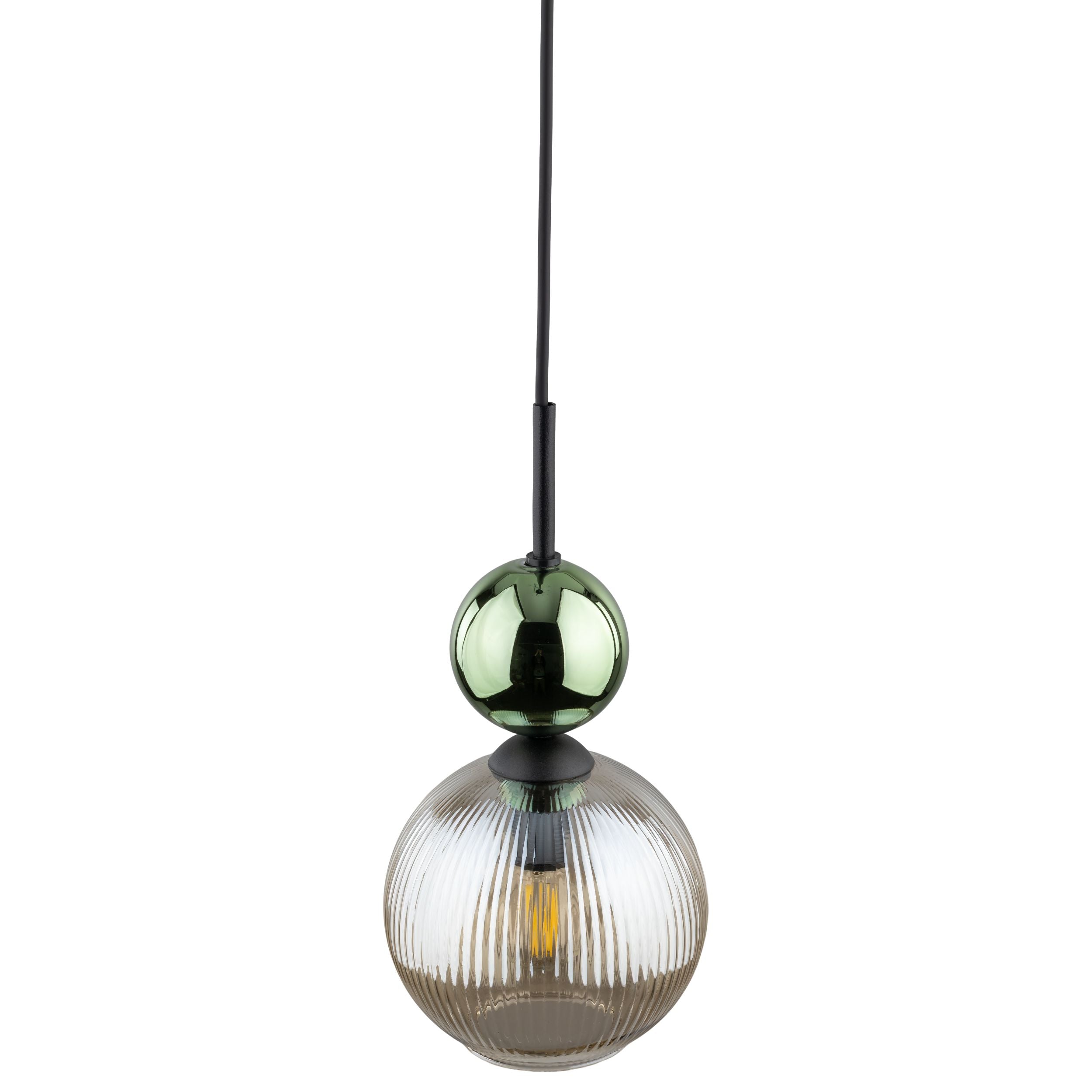 SOPHIA Green Cognac Pendant Light – Glamour 1xE14 B