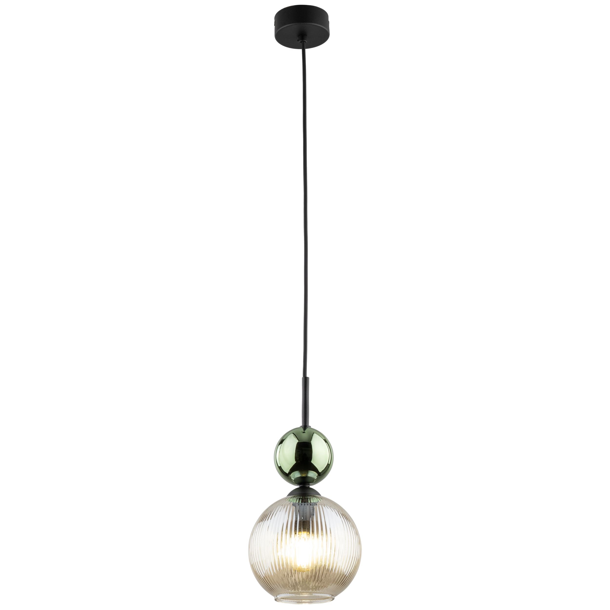 SOPHIA Green Cognac Pendant Light – Glamour 1xE14 B