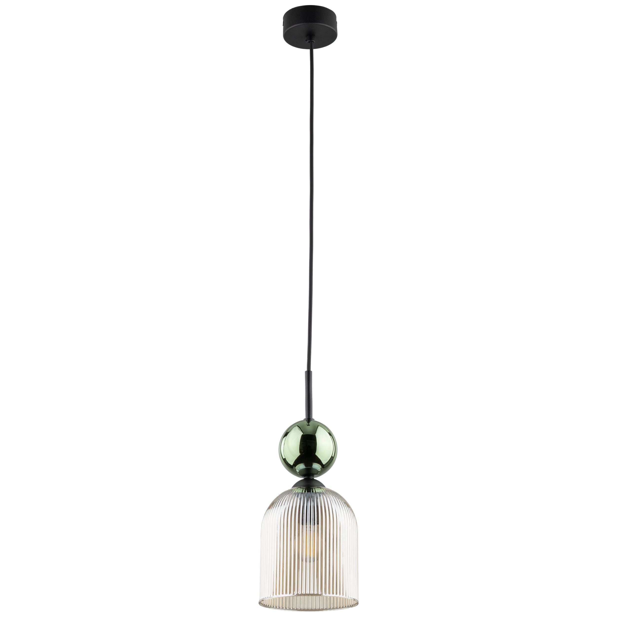 SOPHIA Green Cognac Pendant Light – Glamour 1xE14 C