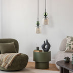 SOPHIA Green Cognac Pendant Light – Glamour 1xE14 C