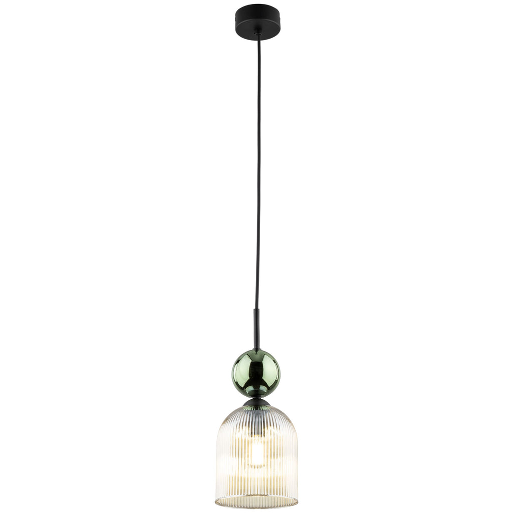 SOPHIA Green Cognac Pendant Light – Glamour 1xE14 C