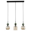 SOPHIA Green Cognac Pendant Chandelier – Glamour 3xE14