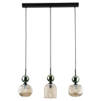 SOPHIA Green Cognac Pendant Chandelier – Glamour 3xE14