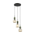 SOPHIA Green Cognac Pendant Chandelier – Glamour 3xE14 B